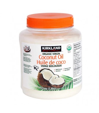 Kirkland柯兰 冷压初榨天然食用椰子油2.3KG/桶